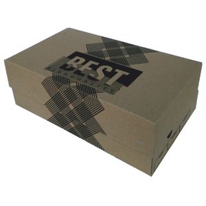 جعبه بسته بندی مدل کفش مردانه طرح best زیگزاگ کد m6 بسته 50 عددی